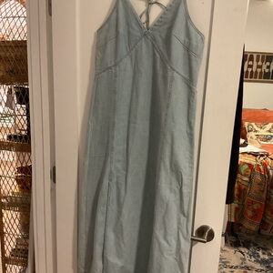 Target Light Blue Chambray Maxi Dress